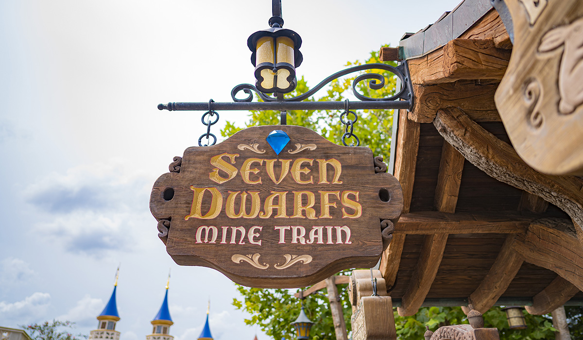 The Seven Dwarfs Mine Train at the Magic Kingdom, Walt Disney World.